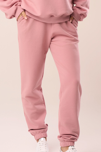 Długie spodnie dresowe w kolorze vintage petal