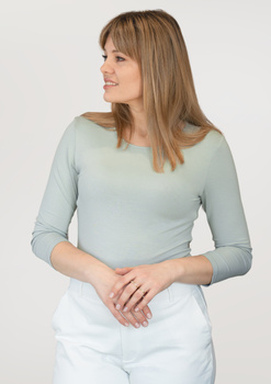 MANATI 3/4 - 3/4-Ärmel Bluse in mint Farbe