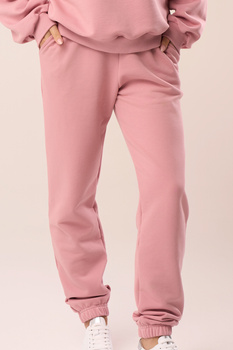 Długie spodnie dresowe w kolorze vintage petal