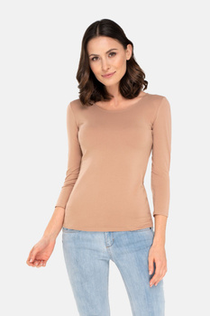 MANATI 3/4 - 3/4 sleeve blouse in beige color