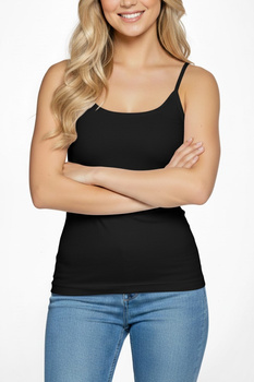 MACADI - viscose top with thin straps in black