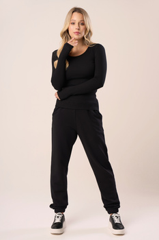 Długie spodnie dresowe w kolorze black