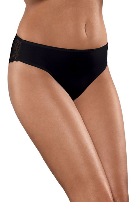 Klasyczne figi damskie z koronką BBL 145 kolor czarny