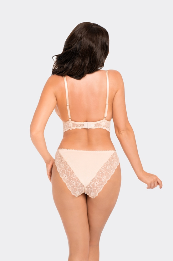 Klasyczne beżowe figi BBL 191 z wysokim stanem