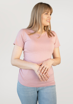 CARLA - bluzka z krótkim rękawem w kolorze różowym