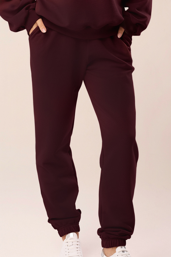 Spodnie dresowe w kolorze wine berry