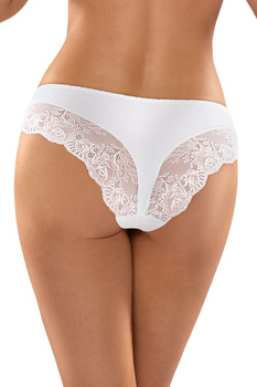 Klasyczne figi z koronką w kolorze białym (121)