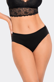 Klasyczne figi damskie z koronką BBL 087 kolor czarny