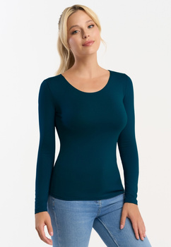 Bluzka damska z długim rękawem longsleeve MANATI petrol