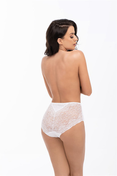 Koronkowe figi damskie z wysokim stanem BBL 2009 Kolor biały