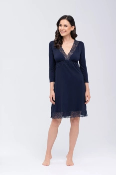 THELMA - koszula nocna w kolorze granatowym