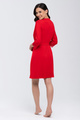 ARLENA - robe with lace detail in red
