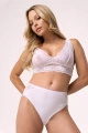 Majtki bawełniane z koronkowym tyłem, białe (213)