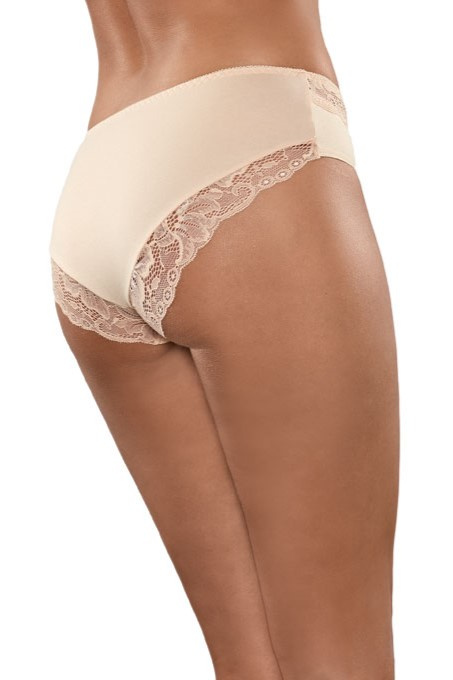 Pełne figi damskie z wysokim stanem BBL 151 kolor beżowy