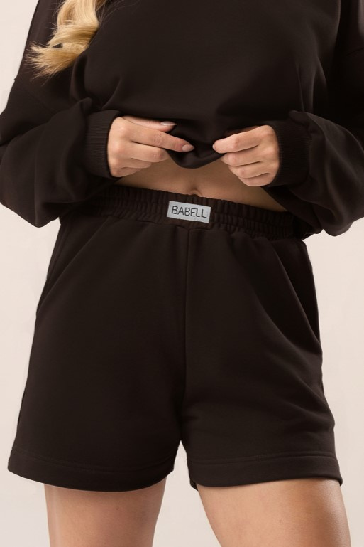 Spodenki dresowe w kolorze praline