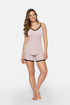 Komplet damski różowa piżamka CLEO