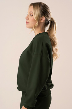 Bluza dresowa bez kaptura w kolorze midnight forest