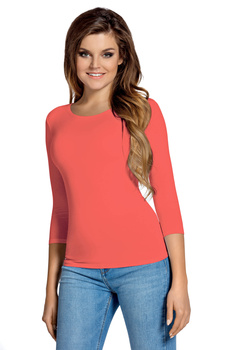 MANATI 3/4 - 3/4 sleeve blouse in papaya color
