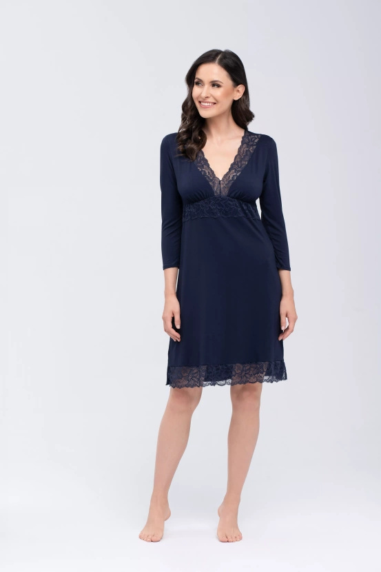 THELMA - koszula nocna w kolorze granatowym