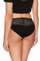 Koronkowe majtki ze stanem regularnym w kolorze czarnym (162)