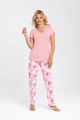 TIFFANY - piżama z krótkim rękawem oraz długimi nogawkami w kolorze różowym 