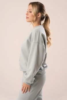 Bluza dresowa bez kaptura w kolorze eucalyptus