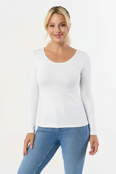 MANATI - bluzka z długim rękawem w kolorze białym