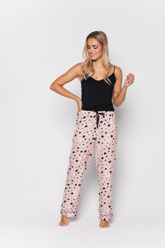 KIND OF CRAZY - piżama z długimi spodniami z satyny oraz koszulką na ramiączkach  (MIJA VU)