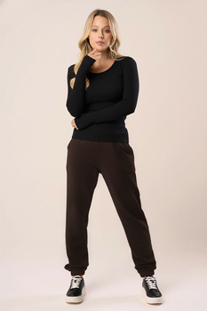 Spodnie dresowe w kolorze praline