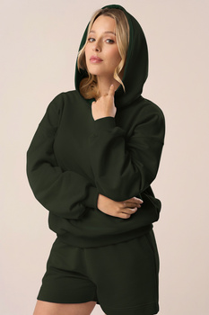 Bluza dresowa z kapturem w kolorze midnight forest