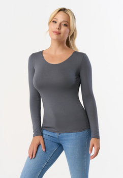 MANATI - bluzka z długim rękawem w kolorze stalowym